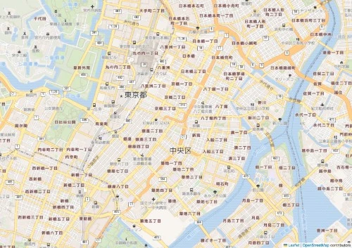 用紙一杯に印刷した地図