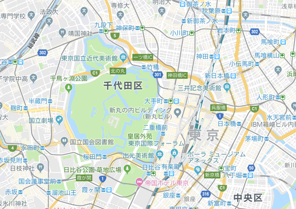 Googleマップ版の100%地図印刷